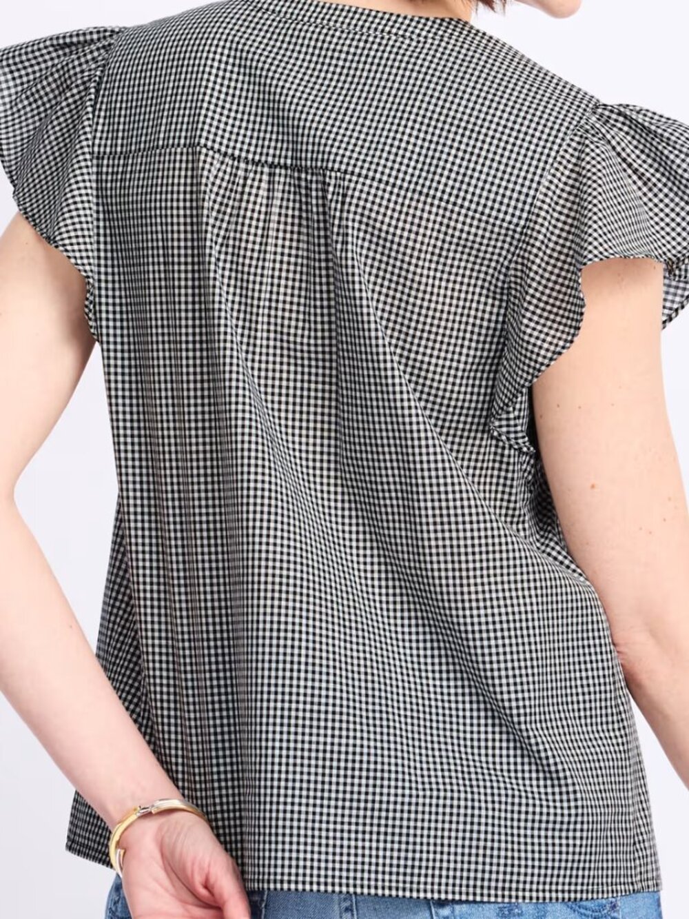 Market & Spruce Emile Cotton Blouse - Picture 3 of 4